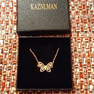 18K‎ Gold Plated Titanium Steel Butterfly Bracelet Women's New In Box